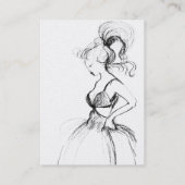 美しいファッションホワイトパール 名刺 (裏面)