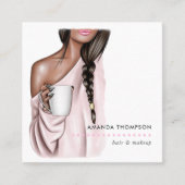 美しいファッション名刺 スクエア名刺 (正面)