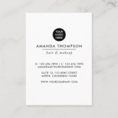 美しいファッション名刺 名刺 (裏面)