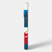 美しいファッション女性とコーヒポップ・アートのーアートトレンディー Case-Mate iPhoneケース (裏面 / 左)