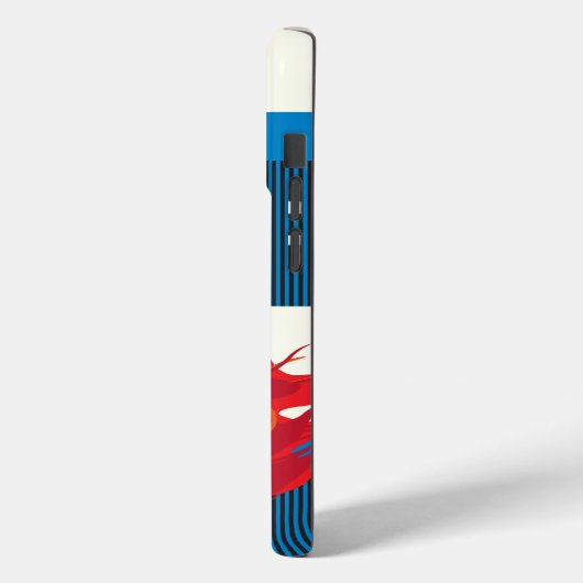 美しいファッション女性とコーヒポップ・アートのーアートトレンディー Case-Mate iPhoneケース (裏面 / 左)