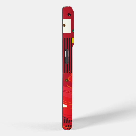 美しいファッション女性とコーヒポップ・アートのーアートトレンディー Case-Mate iPhoneケース (裏面 / 右)