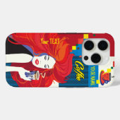 美しいファッション女性とコーヒポップ・アートのーアートトレンディー Case-Mate iPhoneケース (裏面 (横))