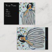 美しいファッション衣装デザイナーメイクアップアーティスト 名刺 (正面/裏面)