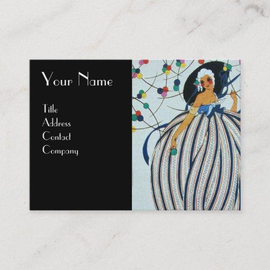 美しいファッション衣装デザイナーメイクアップアーティスト 名刺 (正面)