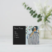 美しいファッション衣装デザイナーメイクアップアーティスト 名刺 (スタンド正面)