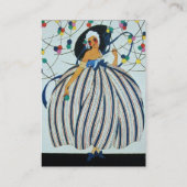 美しいファッション衣装デザイナーメイクアップアーティスト 名刺 (裏面)