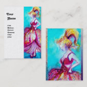 美しいファッション赤ピンクブルーグリーン金ゴールド 名刺 (正面/裏面)