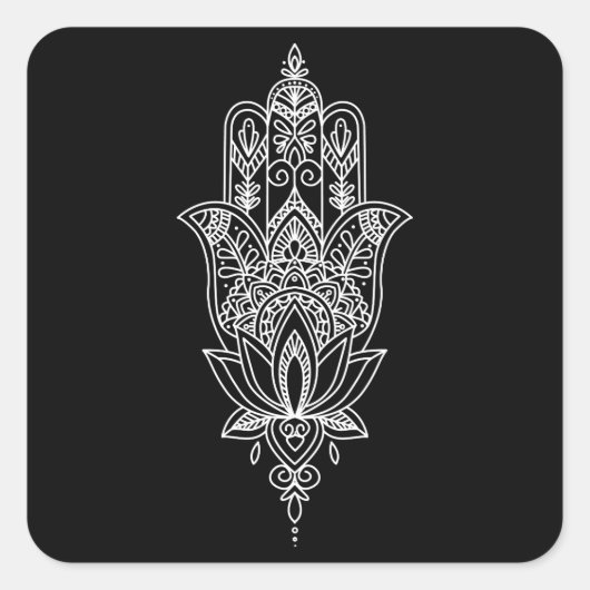 美しいファティマスの手 スクエアシール (正面)