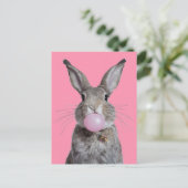 美しいファンタジーうさぎチューインバブルガム ポストカード (スタンド正面)