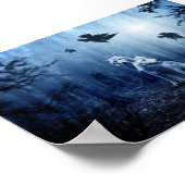 美しいファンタジーウルフウォールアート ポスター (角)