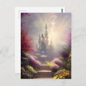 美しいファンタジーキャッスルガーデンズ ポストカード (正面/裏面)