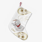 美しいファンタジークリスマスユニコーンスモールクリスマ スモールクリスマスストッキング (正面 (吊り時))