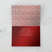 美しいファンタジークリスマスユニコーンノール シーズンカード (内部)