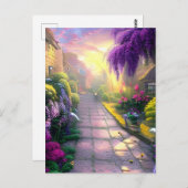 美しいファンタジーコテージガーデンパス ポストカード (正面/裏面)