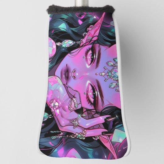 美しいファンタジーデーモン小妖精や小人アニメガール ゴルフヘッドカバー (回転90)