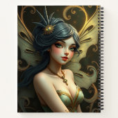 美しいファンタジーフェアリーアートノート ノートブック (裏面)