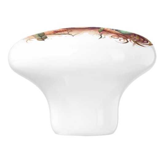 美しいファンタジーフローラ妖精シリーズ セラミックノブ (側面)