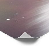 美しいファンタジーホワイトフワフワ猫 ポスター (角)