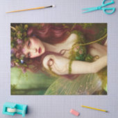 美しいファンタジー妖精のプリンセスデコページ 薄葉紙 (クラフト)