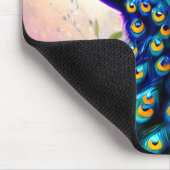 美しいファンタジー孔雀 マウスパッド (コーナー)