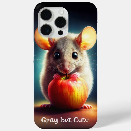 美しいファンタジー毛皮の動物の赤りんご食品 Case-Mate iPhoneケース (裏面)