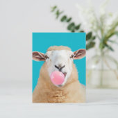 美しいファンタジー羊チューインバブルガム ポストカード (スタンド正面)