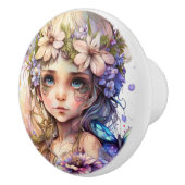 美しいファンタジー花妖精シリーズ セラミックノブ (右)