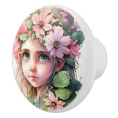 美しいファンタジー花妖精フェアリーシリーズ セラミックノブ (右)