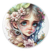 美しいファンタジー花妖精フェアリーシリーズ セラミックノブ (正面)