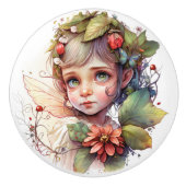 美しいファンタジー花妖精フェアリーシリーズ セラミックノブ (正面)