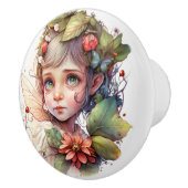 美しいファンタジー花妖精フェアリーシリーズ セラミックノブ (右)