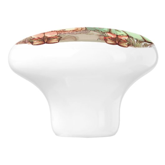 美しいファンタジー花妖精フェアリーシリーズ セラミックノブ (側面)