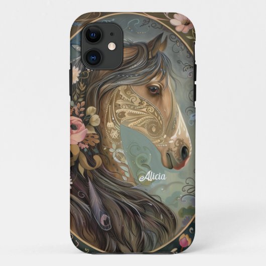 美しいファンタジー馬 Case-Mate iPhoneケース (裏面)