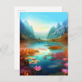 美しいファンタジー魅惑の風景はがき ポストカード (正面/裏面)