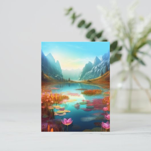 美しいファンタジー魅惑の風景はがき ポストカード (スタンド正面)