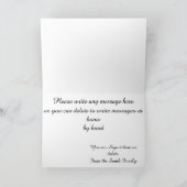 美しいファンタジー·ホース·クリスパーソナライズされたマス シーズンカード (内部)