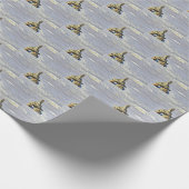 美しいファーストネーションズイヌクシュク – 対角線デザイン ラッピングペーパー (角)