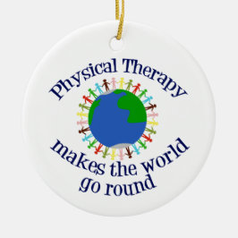 美しいフィジカルセラピーワールド引用文PT セラミックオーナメント