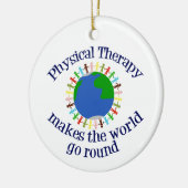 美しいフィジカルセラピーワールド引用文PT セラミックオーナメント (左)