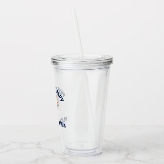 美しいフィジカルセラピー感動的引用文 アクリルタンブラー (左)