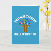 美しいフィジカルセラピー感動的引用文 カード (黄色い花)