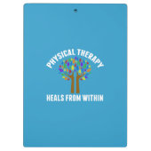 美しいフィジカルセラピー感動的引用文 クリップボード (裏面)