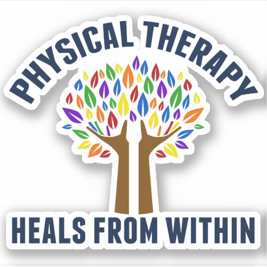 美しいフィジカルセラピー感動的引用文 シール (正面)