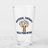 美しいフィジカルセラピー感動的引用文 タンブラーグラス (正面)
