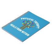 美しいフィジカルセラピー感動的引用文 ノートブック (左側)