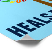 美しいフィジカルセラピー感動的引用文 ポスター (角)