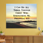 美しいフィリップ4:13写真デザイン キャンバスプリント (インサイチュ (リビング))