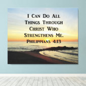 美しいフィリップ4:13写真デザイン キャンバスプリント (インサイチュ (ウッドフロア))