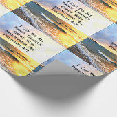 美しいフィリップ4:13聖なる書物、 経典写真 ラッピングペーパー (角)